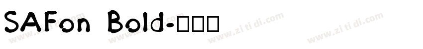 SAFon Bold字体转换